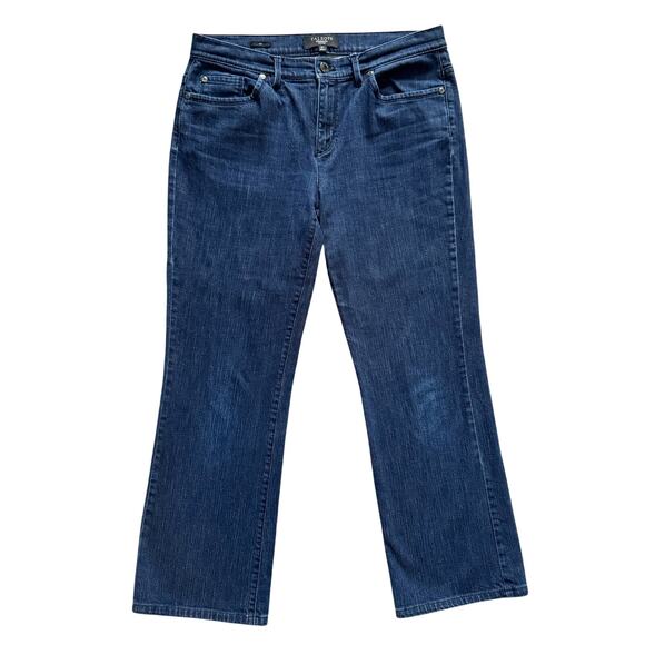 Talbots Petites Boot Jeans Women's Sz 6P Blue Preppy Mid Rise Western Country - Picture 1 of 13